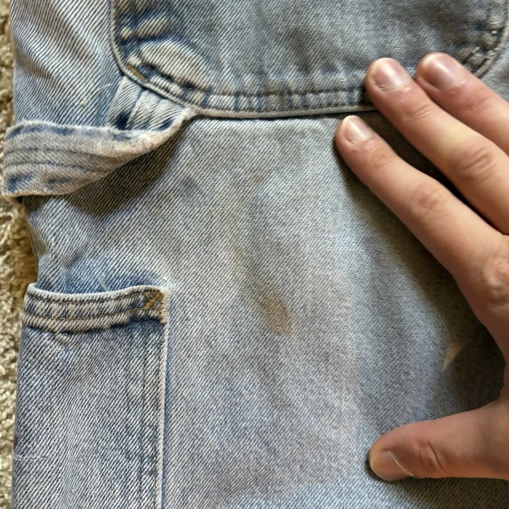 Vintage Y2K Carhartt Denim Carpenter Jeans Distressed Men's 34x32
